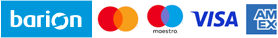 Barion, Visa, MasterCard, Maestro, American Express